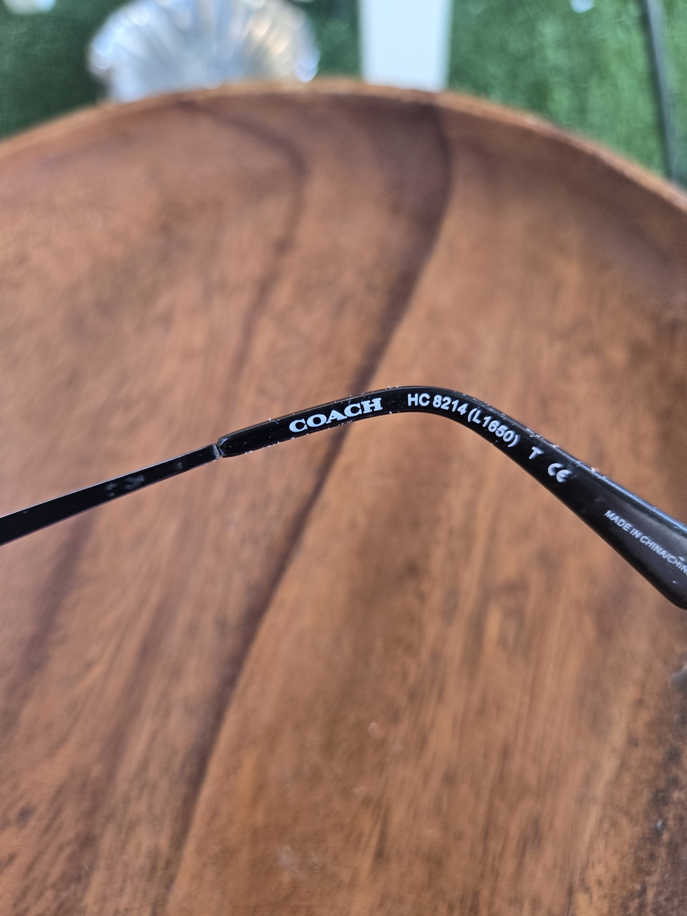 Coach HC8214 Round Black Sunglasses 56-16-140 (READ DESCRIPTION / AS-IS) - Picture 7 of 8